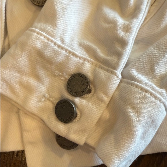 Paige Women’s White Soft Denim Jean Jacket Size XL - Picture 4 of 4